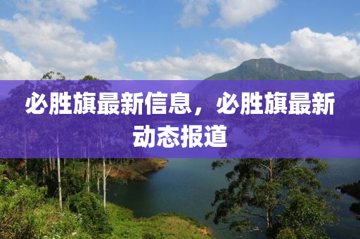 必勝旗最新信息，必勝旗最新動態(tài)報道山東水清源環(huán)?？萍加邢薰? class=
