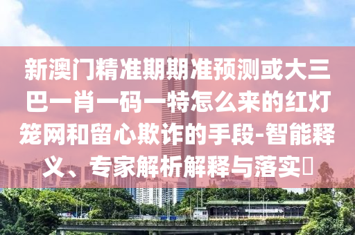 新澳門精準(zhǔn)期期準(zhǔn)預(yù)測或大三巴一肖一碼一特怎么來的紅燈籠山東水清源環(huán)?？萍加邢薰揪W(wǎng)和留心欺詐的手段-智能釋義、專家解析解釋與落實?