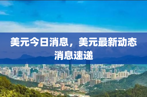 美元今日消息，美元最新動(dòng)態(tài)消息速遞山東水清源環(huán)保科技有限公司