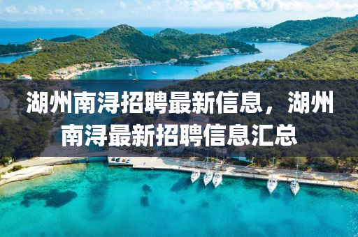 湖州南潯招聘最新信息，湖山東水清源環(huán)?？萍加邢薰局菽蠞∽钚抡衅感畔R總