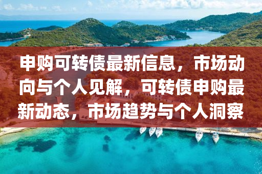 申購(gòu)可轉(zhuǎn)債最新信息，市場(chǎng)動(dòng)向與山東水清源環(huán)保科技有限公司個(gè)人見解，可轉(zhuǎn)債申購(gòu)最新動(dòng)態(tài)，市場(chǎng)趨勢(shì)與個(gè)人洞察