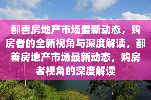 鄯善房地產(chǎn)市場最新動態(tài)，購房者的全新視角與深度解讀，鄯善房地產(chǎn)市場最新動態(tài)，購房者視角的深度解讀