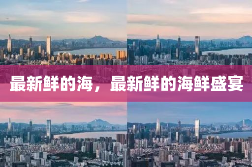 最新鮮的海，最新鮮的海鮮盛宴