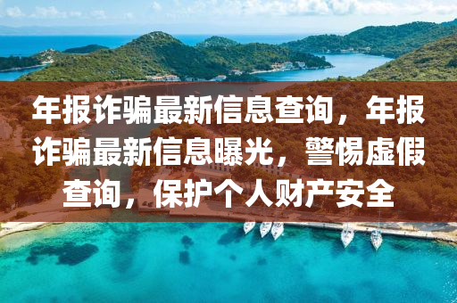 年報(bào)詐騙最新信息查詢，年報(bào)詐騙最新信息曝光，警惕虛假查詢，保護(hù)個(gè)人財(cái)產(chǎn)安全